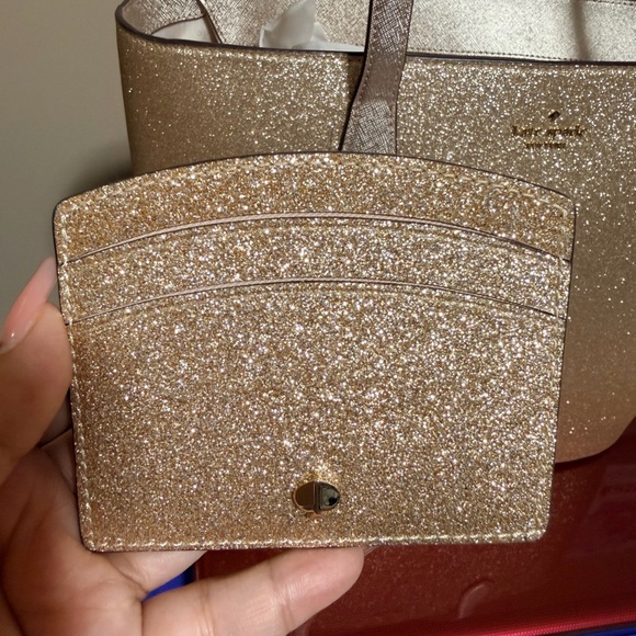 Kate Spade Sparkling Gold Tote and Wallet Set - Picture 7 of 15